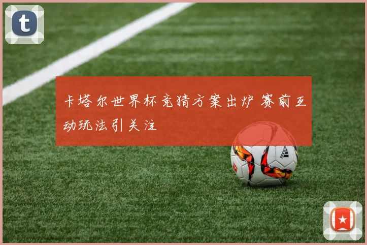 卡塔尔世界杯竞猜方案出炉 赛前互动玩法引关注