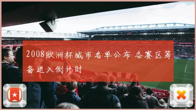 2008欧洲杯城市名单公布 各赛区筹备进入倒计时